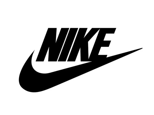 لوگوی برند نایکی Nike با تیک معروف و زمینه مشکی – نماد قدرت، عملکرد و استایل در ورزش حرفهای