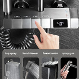 دوش لوکس پیانویی با فناوری نمایش لحظهای دمای آب