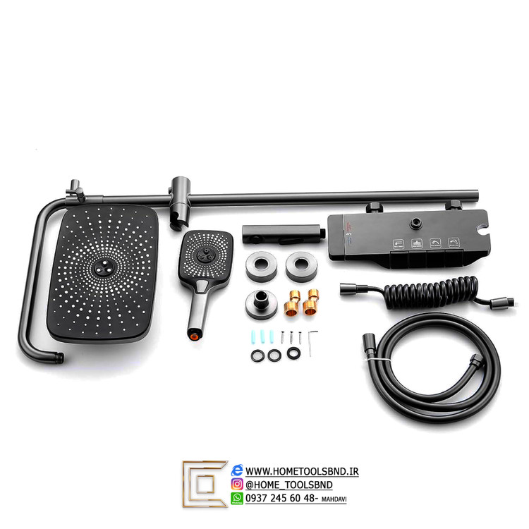 شیرآلات دوش پیانویی City Market در فضای مدرن حمام