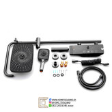 نمای نزدیک از کلیدهای پیانویی برای کنترل جریان آب