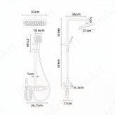 نازلهای کناری قابل تنظیم برای ماساژ