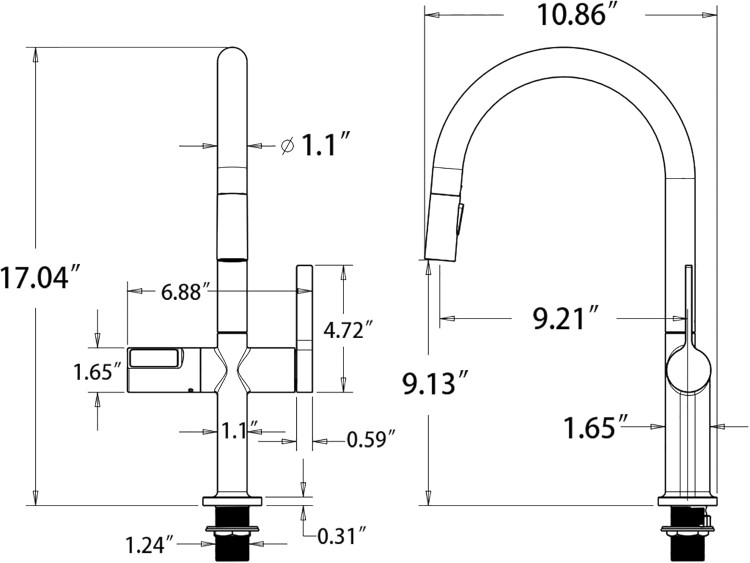 شیر ظرفشویی حرفهای HuaDiao