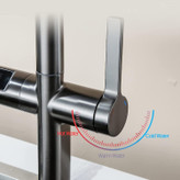 نمای نزدیک از نمایشگر LED دمای آب