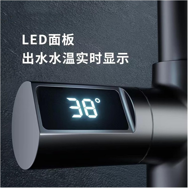 Smart kitchen faucet with temperature display