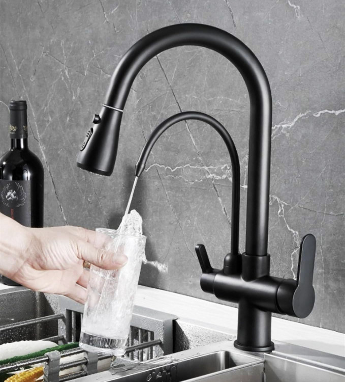 شیر ظرفشویی دو منظوره 360 درجه شاوری برند هوادیائو