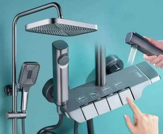 دوش حمام پیانویی با استیل ضد زنگ