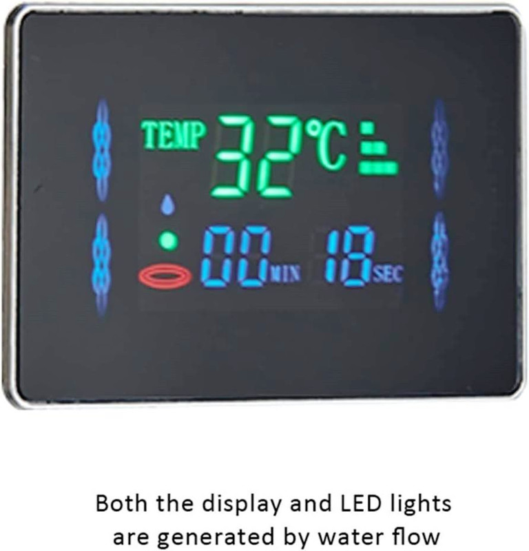 نمایشگر دیجیتال دمای آب در پنل دوش PING