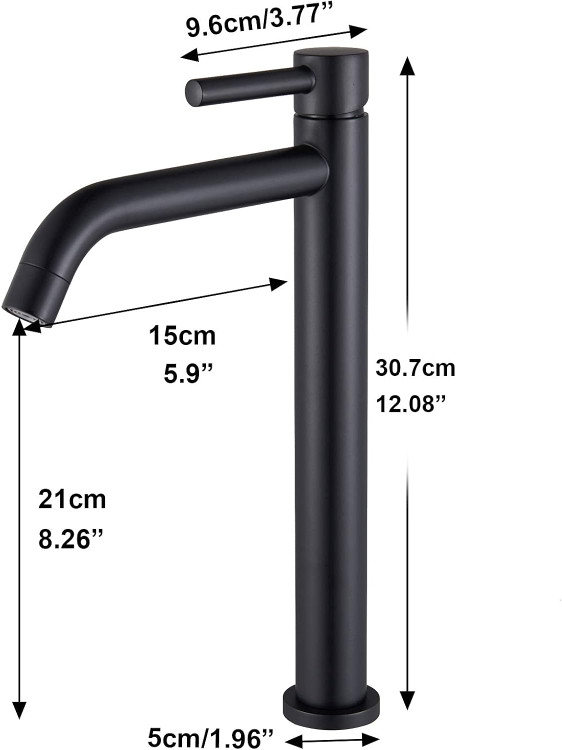 طراحی استوانهای با ارتفاع مناسب برای روشویی کابینتی