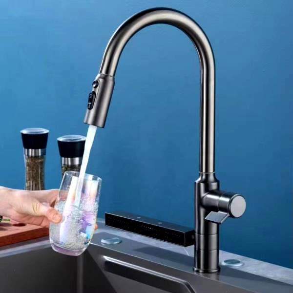 نمای نصب ساده روی سینک با اتصالات استاندارد