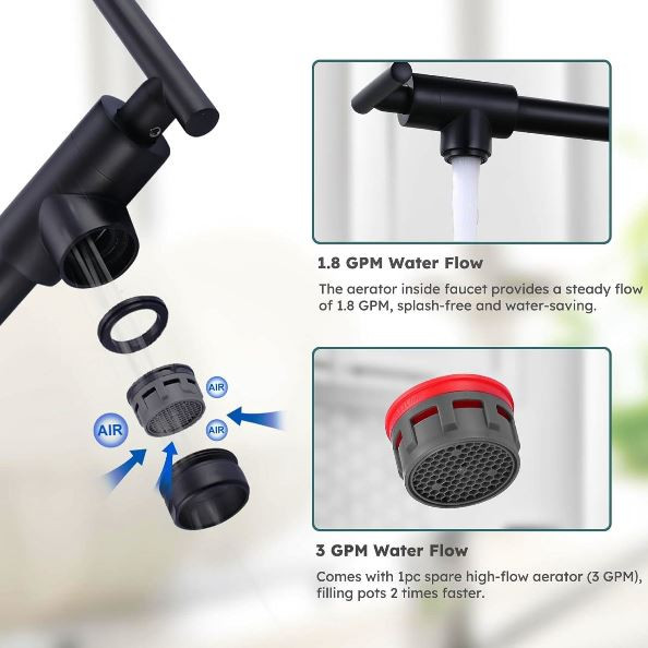 شیر دیواری با بازوی تاشو و کاربردی