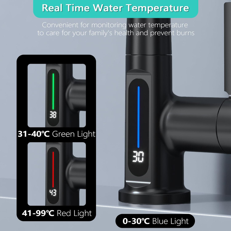 شیر ظرفشویی Hyshin در یک آشپزخانه مدرن و دکوراسیون شیک