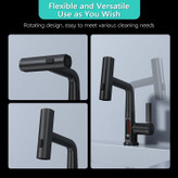 نمایش نزدیک صفحه نمایشگر دیجیتال شیر هوشمند Hyshin برای مشاهده دمای آب