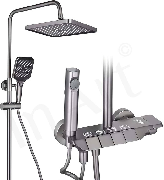 دوش تلفنی دو حالته با قابلیت تنظیم ارتفاع