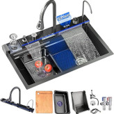 سینک آبشاری پیانویی ۵ کلید هوشمند