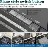 سینک آبشاری مدرن با کلیدهای دیجیتال