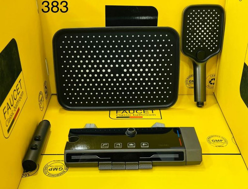 دوش پیانویی دیجیتال با طراحی مدرن رنگ مشکی