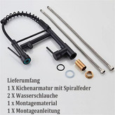 نمای کامل شیر ظرفشویی Hyshin D60 روی سینک