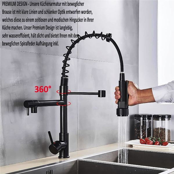 نصب شیر ظرفشویی صنعتی Hyshin HS-D60 روی سینک آشپزخانه