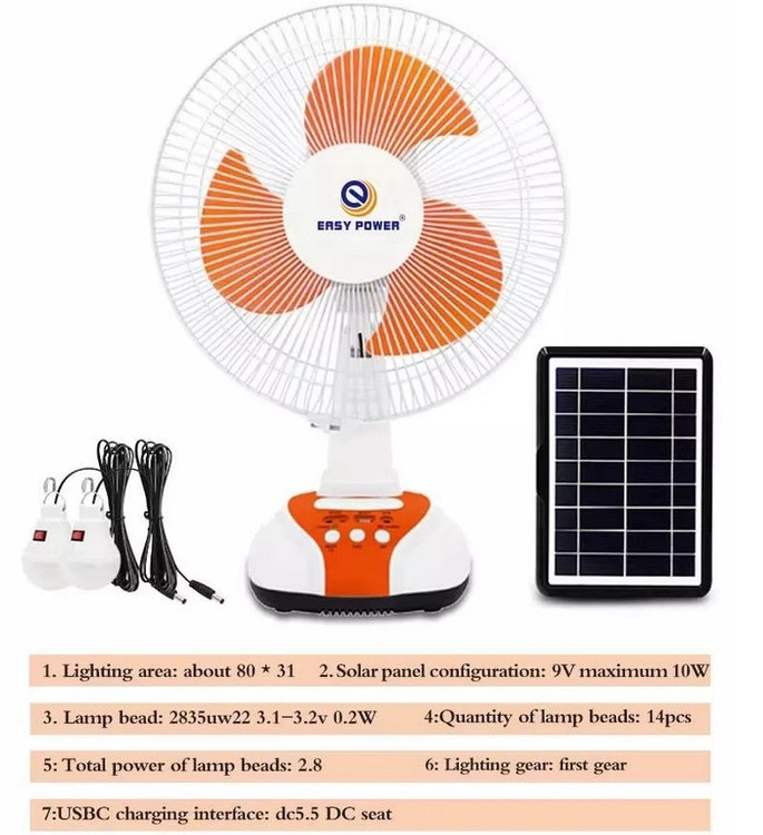 پنکه Easy Power EP-2112A در حال نوسان و چرخش برای توزیع باد