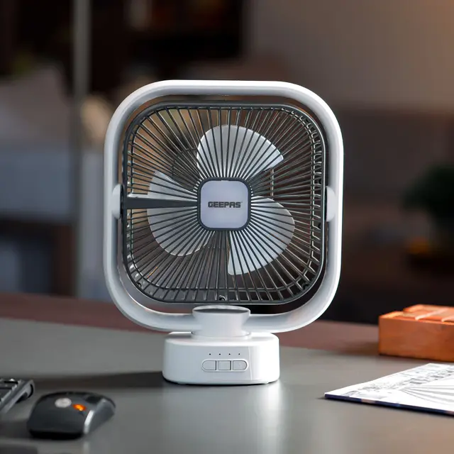 پنکه رومیزی ۲ در ۱ GF21122 با نور LED روشن