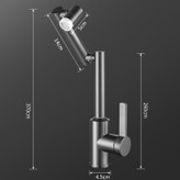 شیر مدرن با خروجی آب آبشاری و حالت حبابی