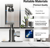 شیر روشویی 360 درجه با کنترل جریان آب دقیق - صرفهجویی در مصرف