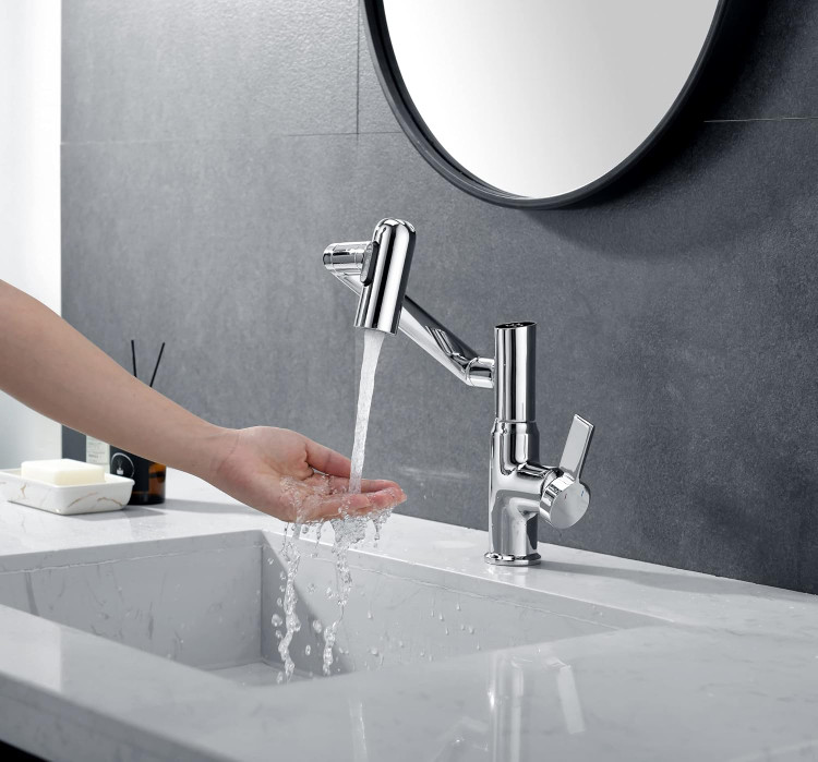 شیر روشویی مشکی مدرن با فناوری پیشرفته