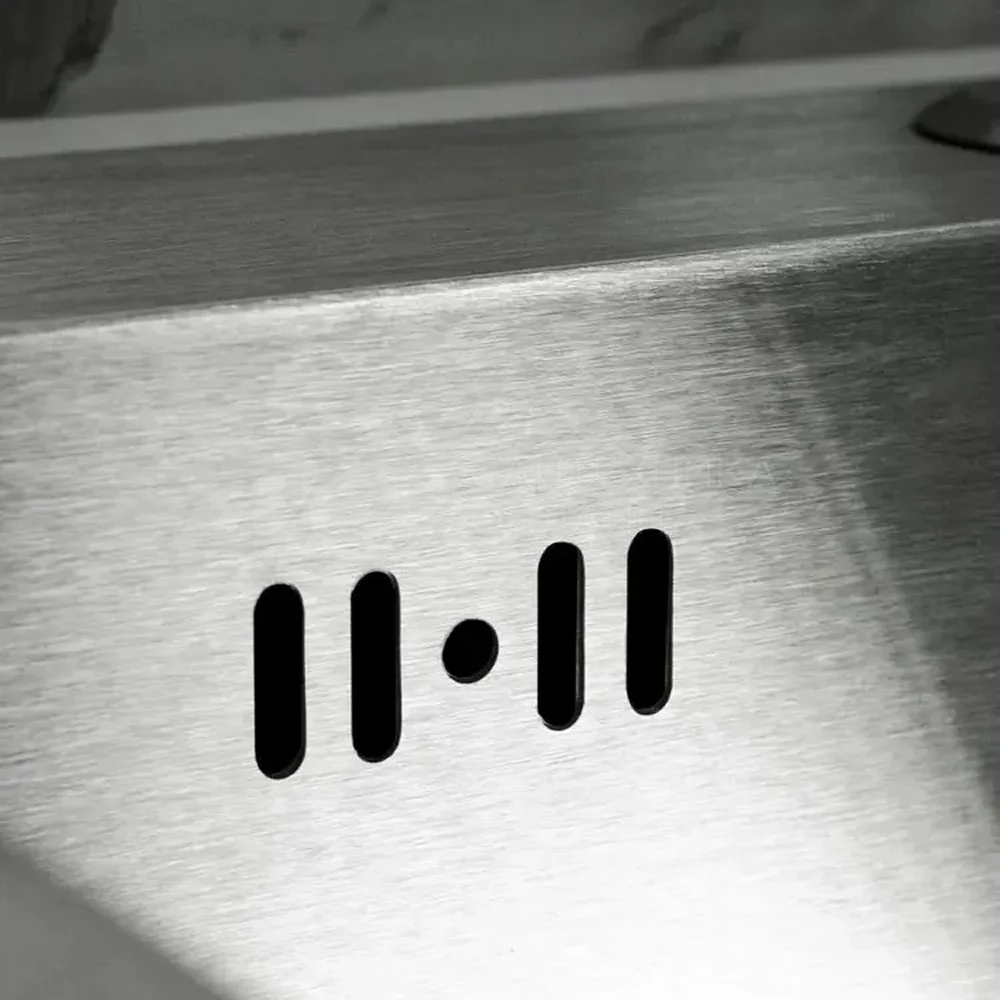 سینک ظرفشویی تک لگن استیل 304 ضد خش Huadiao مدل 60x45