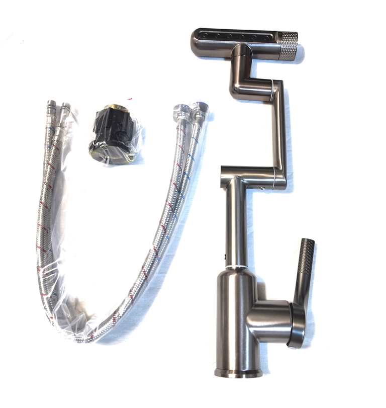 نصب شیر روشویی 360 درجه Huadiao در سرویس بهداشتی