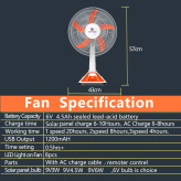 پنکه EP-317A با سرعت ۳ حالته