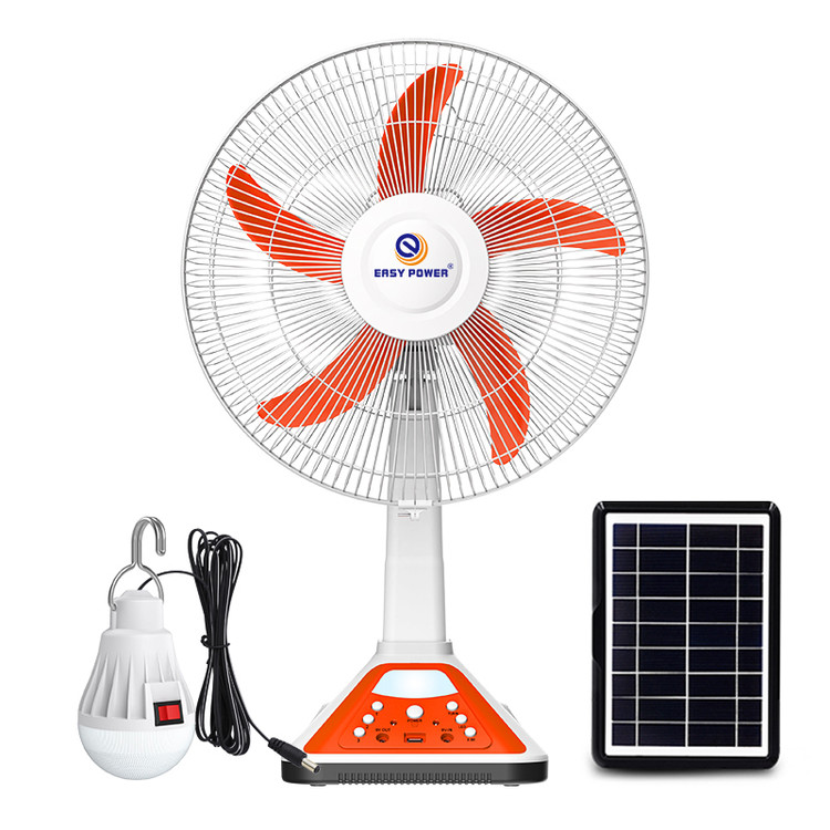 پنکه خورشیدی EP-317A ۱۶ اینچ با نور LED