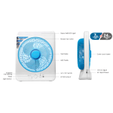 پنکه شارژی Sanford SF919BFN با طراحی جعبهای و باتری داخلی