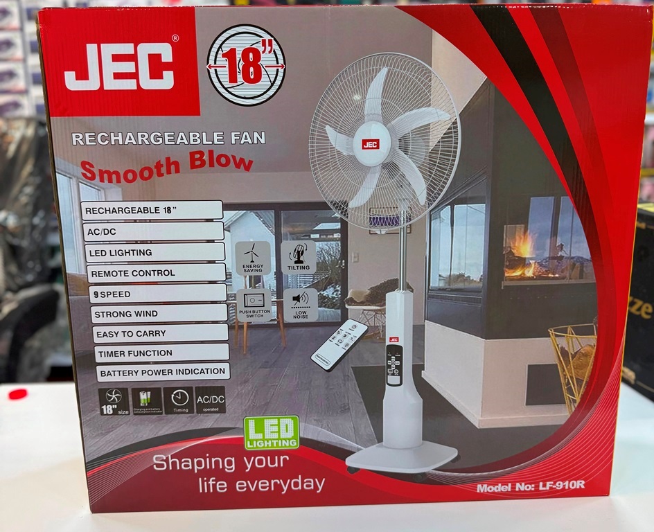 تایمر دیجیتال پنکه شارژی JEC