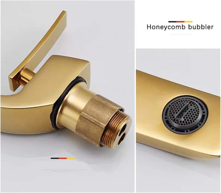طراحی لوکس و مدرن شیر روشویی Hyshin HS-586 در سرویس بهداشتی