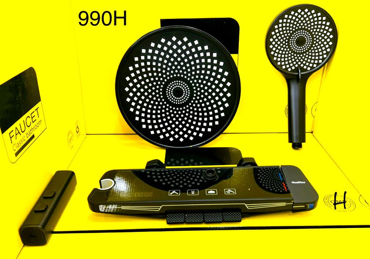 دوش حمام دیجیتال هودایائو رنگ مشکی