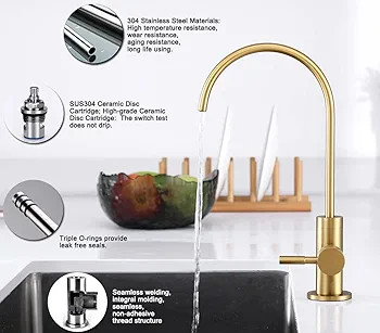 طراحی ارگونومیک و زیبای شیر آب تصفیه سانا