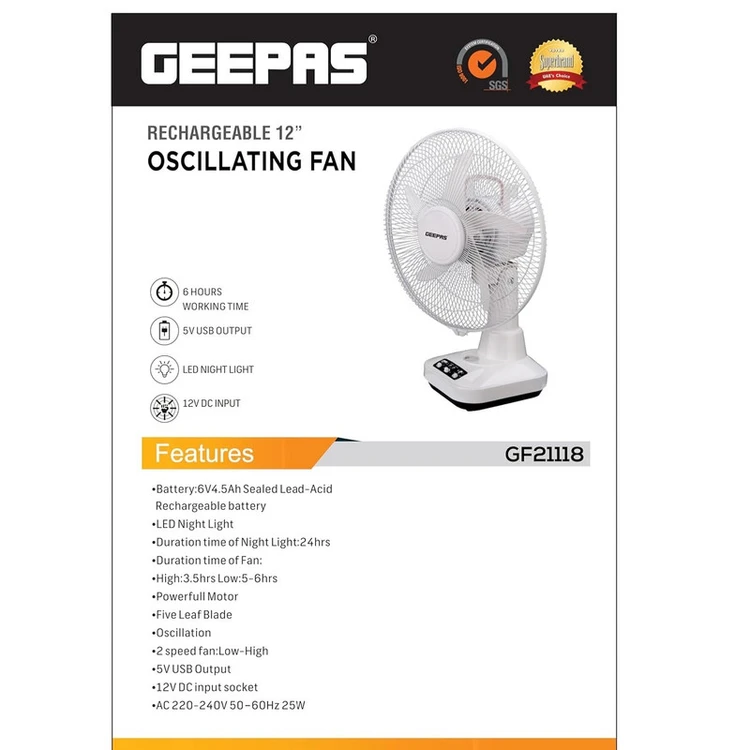 بسته‌بندی محافظ و ایمن پنکه Geepas