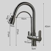 دو خروجی شیر PING برای آب شهری و تصفیه