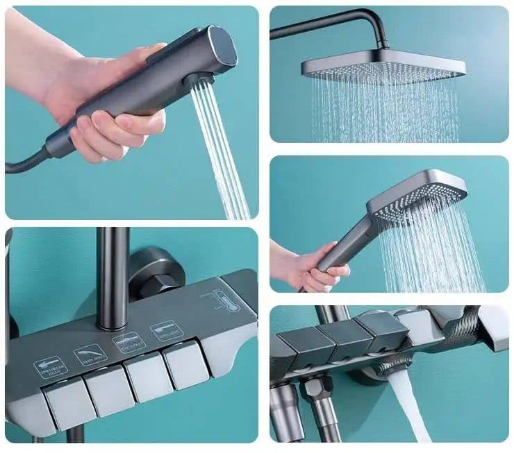 نمای دوش پیانویی با طراحی لوکس