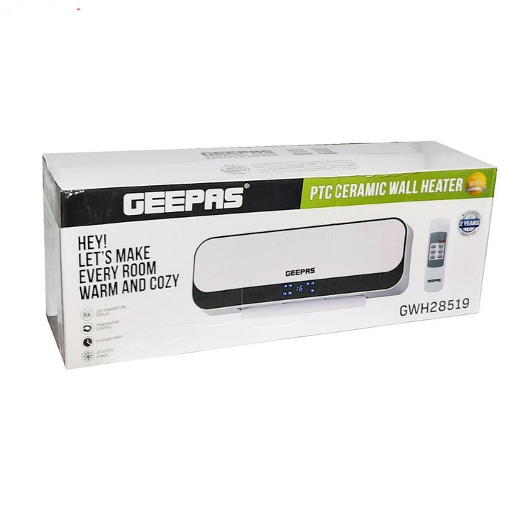 بخاری دیواری سرامیکی Geepas با توان ۲۰۰۰ وات