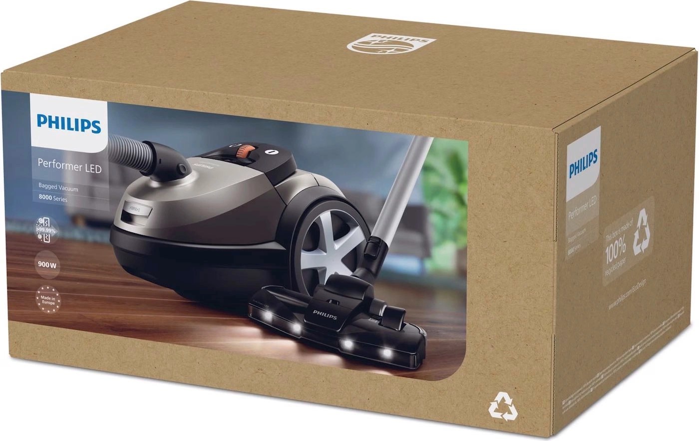 جاروبرقی فیلیپس XD8052 در نمای جلویی