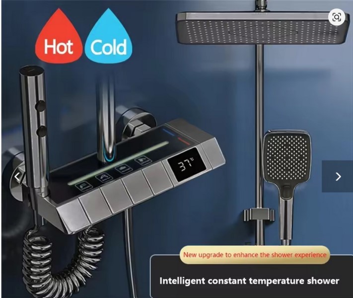 نمایشگر LED دما روی دوش