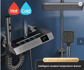 نمایشگر LED دما روی دوش