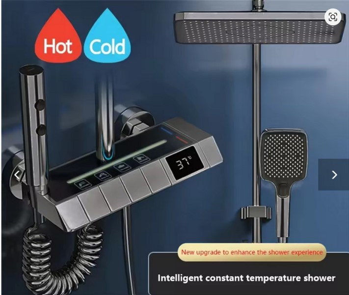 نمایشگر LED دما روی دوش