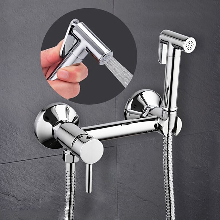 نمای سرویس بهداشتی با ست شیرآلات خانه دل‌نشین