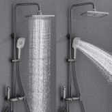 پک اقتصادی حمام شامل دوش، شیر توالت و جا حوله