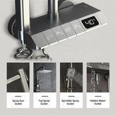 دوش دیجیتال با نمایش دمای آب