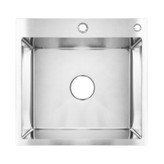 نمای نزدیک سینک Huadiao با جزئیات استیل 304 ضد زنگ