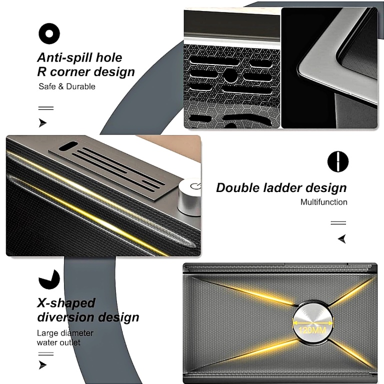 سینک لاکچری ۷ کلید تاچ