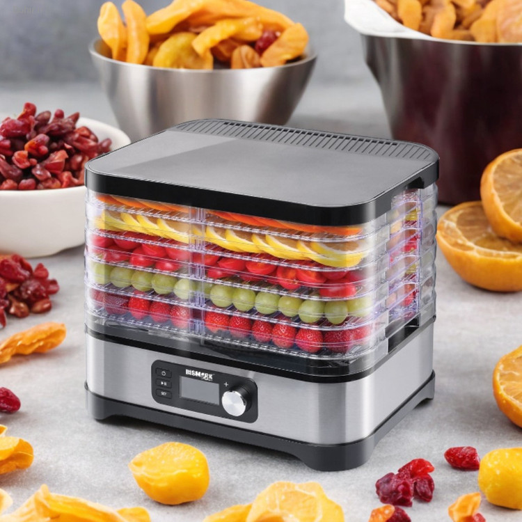 تصویر نزدیک از کنترل پنل دیجیتال میوه خشک کن بیسمارک 3004